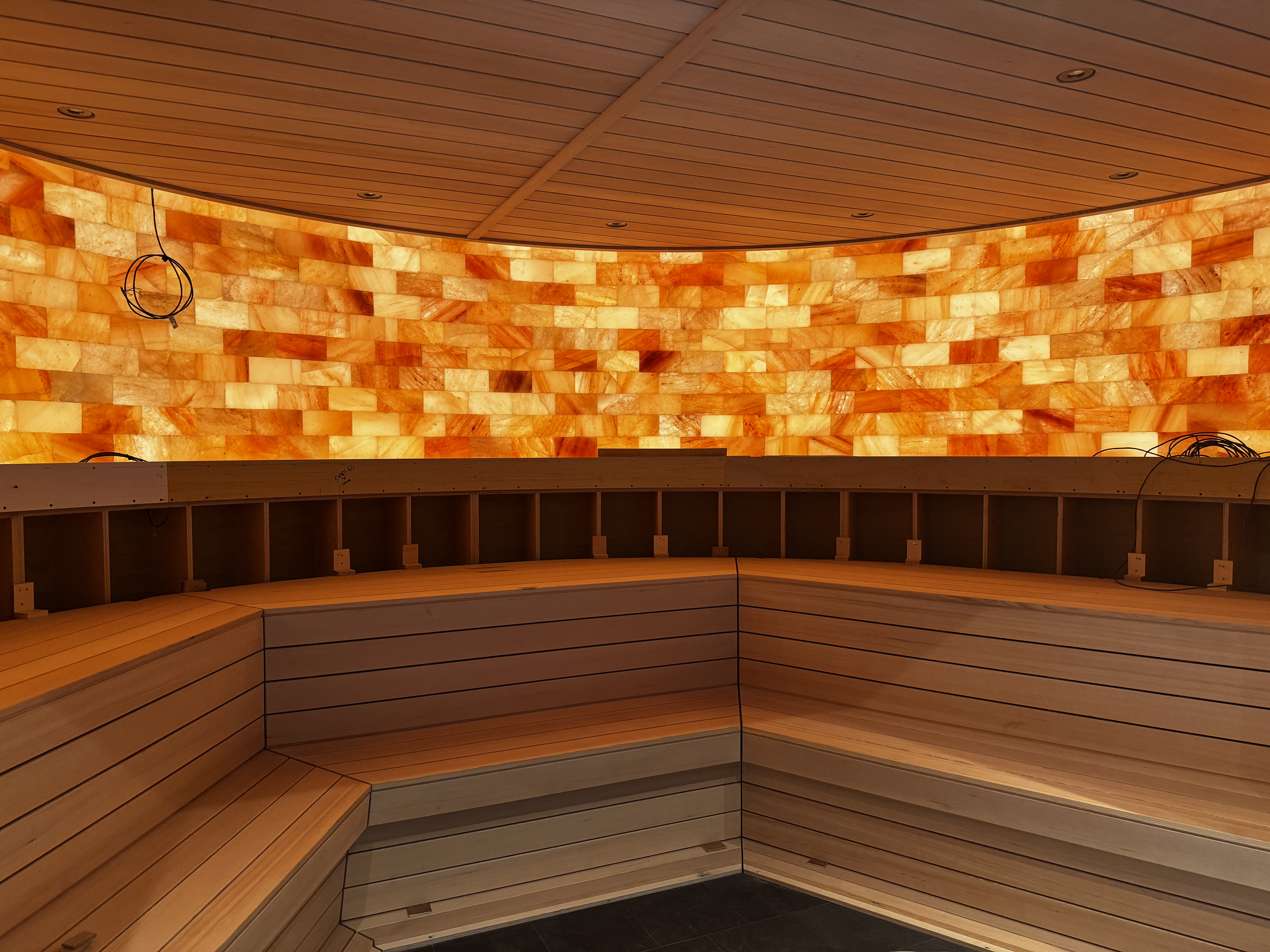 Custom Sauna with Wood Millwork