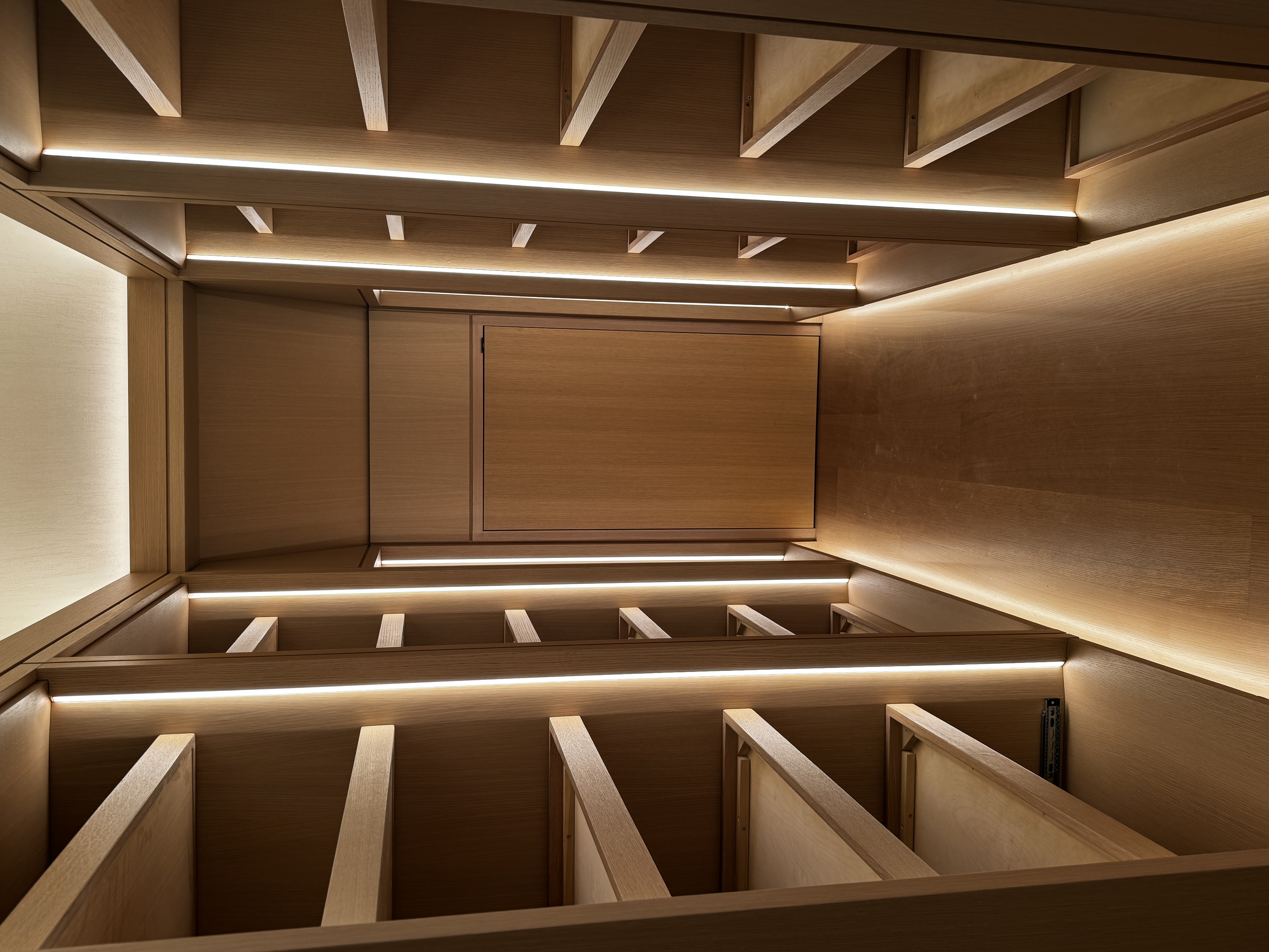 Custom Wine Cellar with LED Lighting